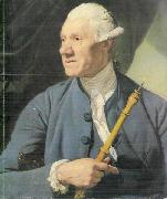 Johann Zoffany The Oboe Player painting